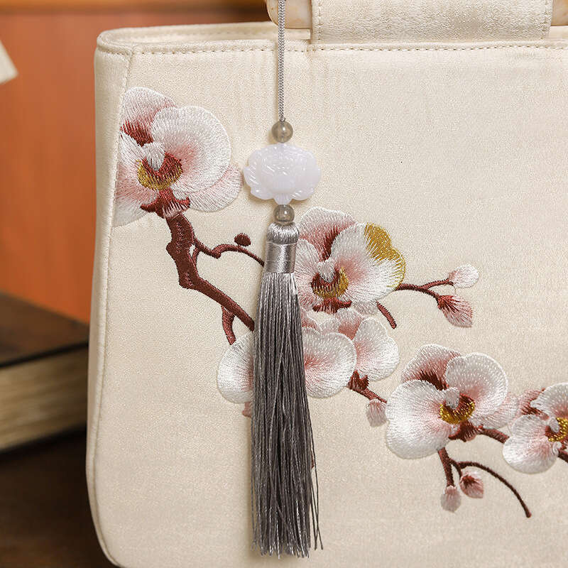 New Chinese Style Qipao Banquet Hanfu Handbag Embroidered Small Square Bag In Stock Evergwish