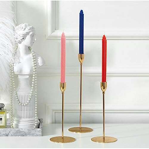 XIANGZHU Set of 14 Handmade Taper 9 Inch Smokeless Dripless Wax Candles, Beeswax Home Gift Ideas, Long Candle Sticks for Wedding,Dinner S260204