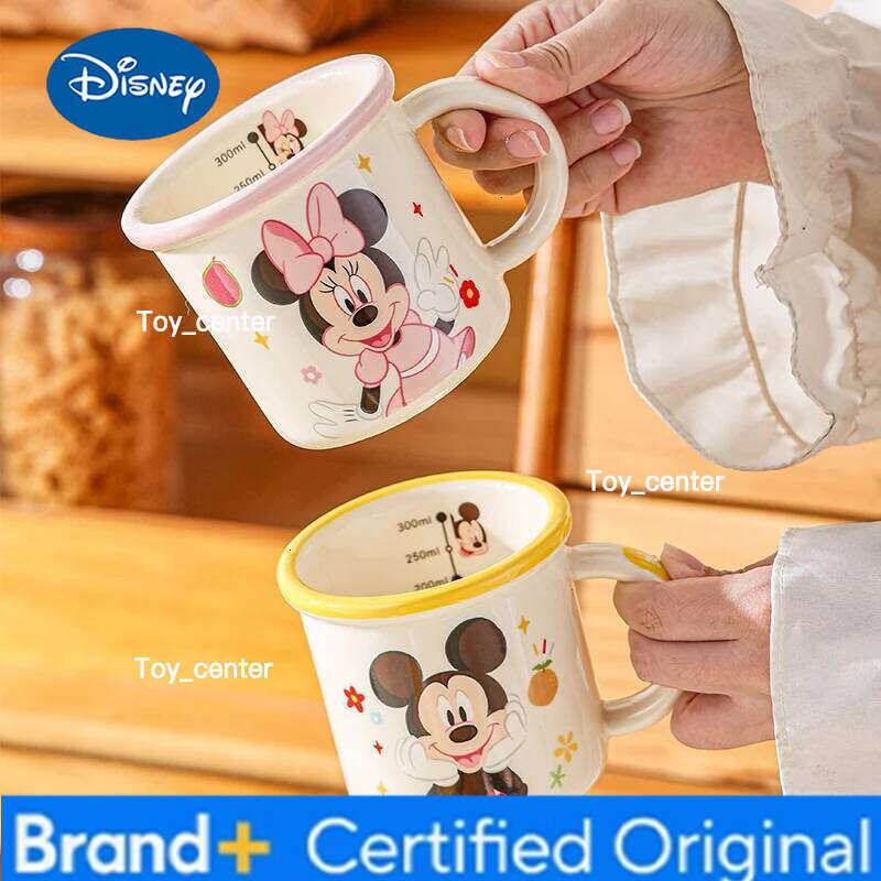 Disney Character Series Ceramic Cups 2025 New High Quality 300ml Office Coffee Mugs Household Cartoon Kids Ice Cream Cup H260205
