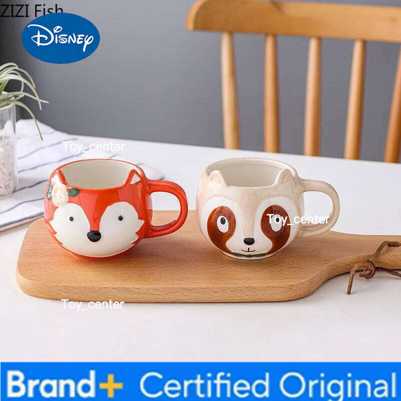 Disney Cartoon Animal Water Creative Ceramic Mug Office Afternoon Tea Coffee Cup Home Breakfast Drinking Set Holiday Gift H260205