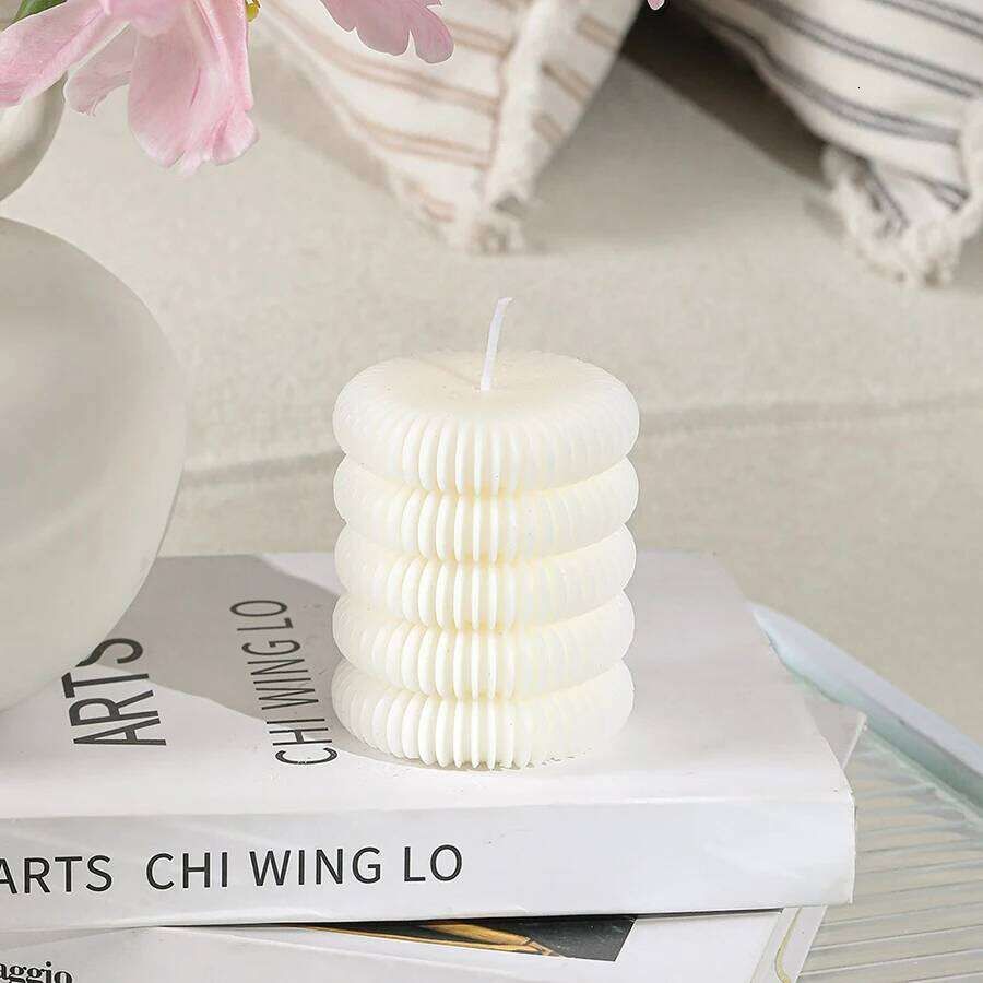 1pcs style cylindrical smokeless candle for wedding, party, birthday Nordic home decoration, bedroom S260204
