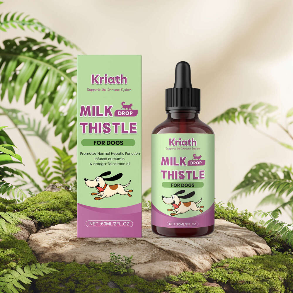 Kriath Dog Milk Thistle Extract Nutritional Gentle Ingredients Daily Nourishing Pet Body Care Solution S260203