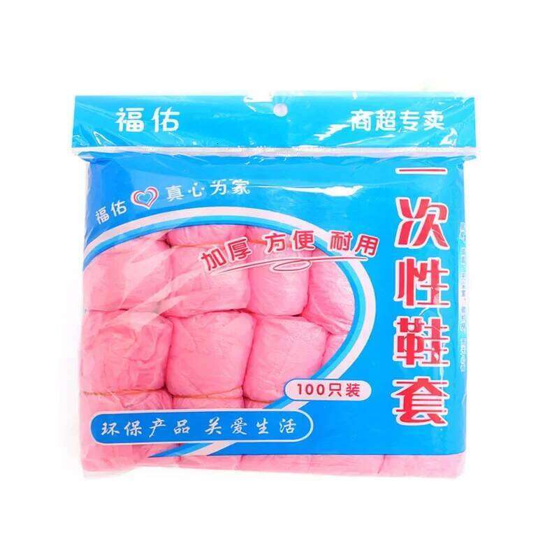 100pcs Shoes Case Plastic Anti Droplet Dust Rain Covers Disposable Waterproof Shoe Cover Pouch S260204
