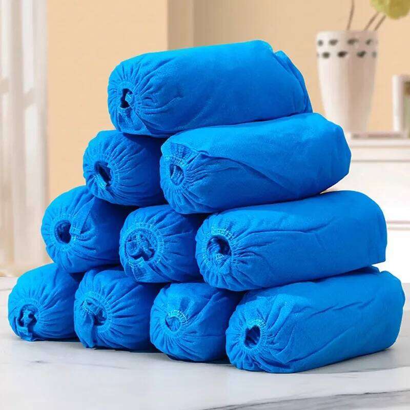 Covers Household Non-woven Shoe Waterproof Slip Resistant Booties Cover Travel Hotel Disposable Dust Shoes S260204