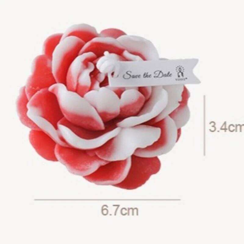 1pc Jasmine Shaped Aromatherapy Candle Mother's Day Souvenir Small Creative Fragrance Gift Ornament S260204