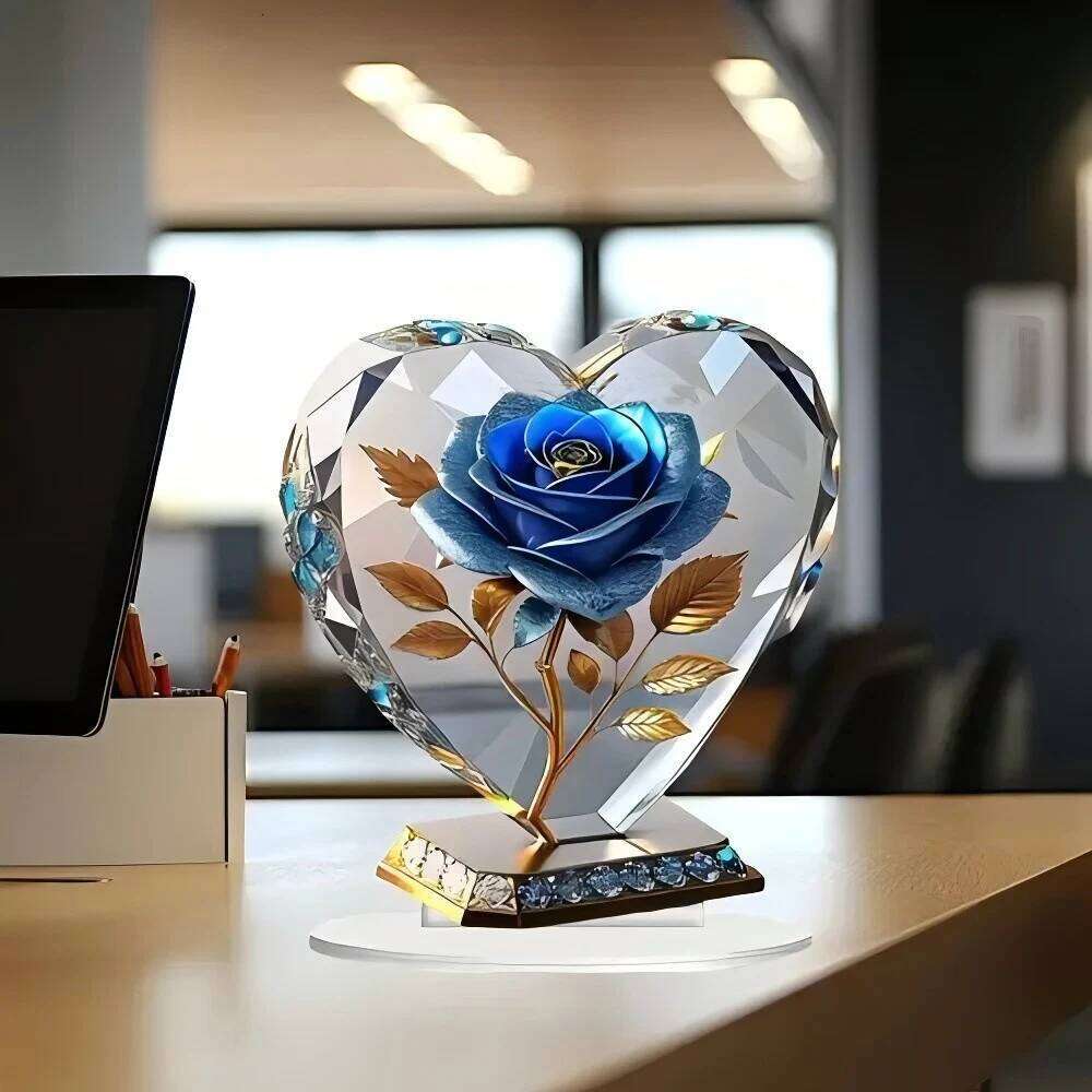 New Acrylic Flower Decorations For Holiday Gifts, Home And Office Desk Decorations, Enhancing Visual Effects S260204