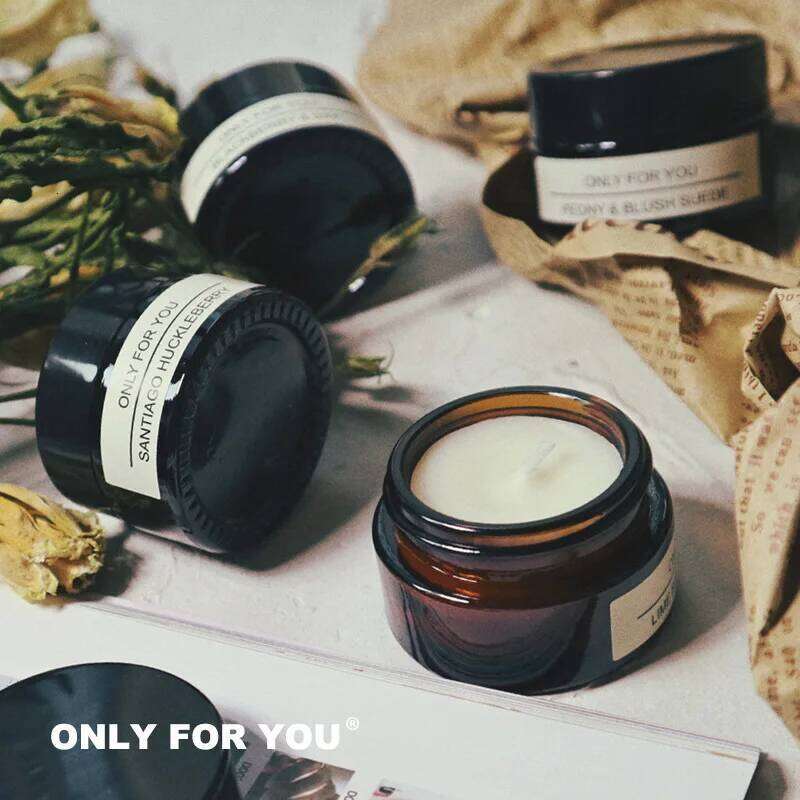 Soybean Wax Scented Candles Jar Light Tasting Cup Accessory Hand Gift Box Home Decoration Candle Jars with Lid Wholesale H260205
