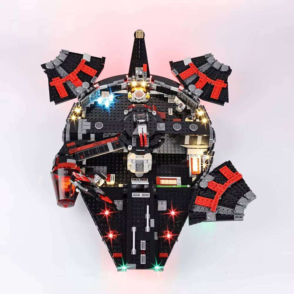 2026 New New Falcon Millennium Dark Spaceship Model Building Blocks Puzzle Assembly Battle Series Toys Adult Boy Birthday Gift 26Y0205