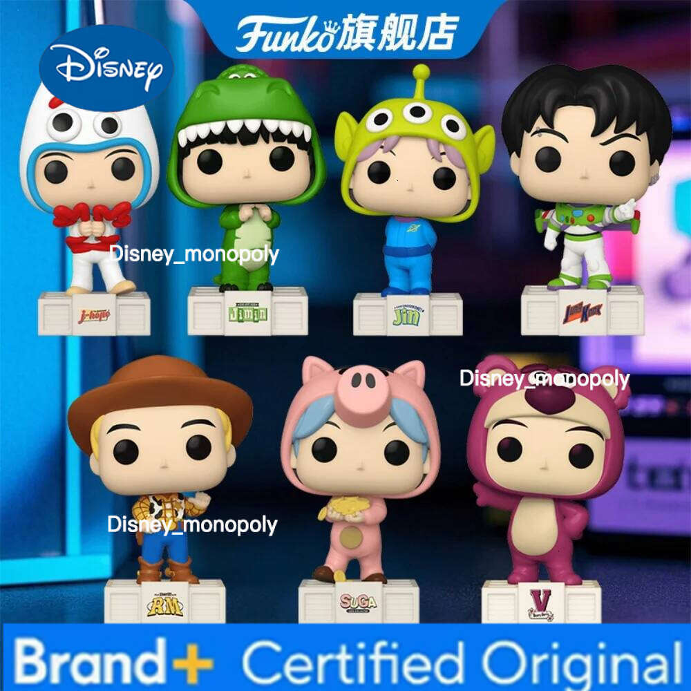 Disney Bangtan Boys Series Action Figure Funko Pop Toy Story Co-Branded Jung Kook Limited Edition Figures Fans Collect Original Gifts H260205