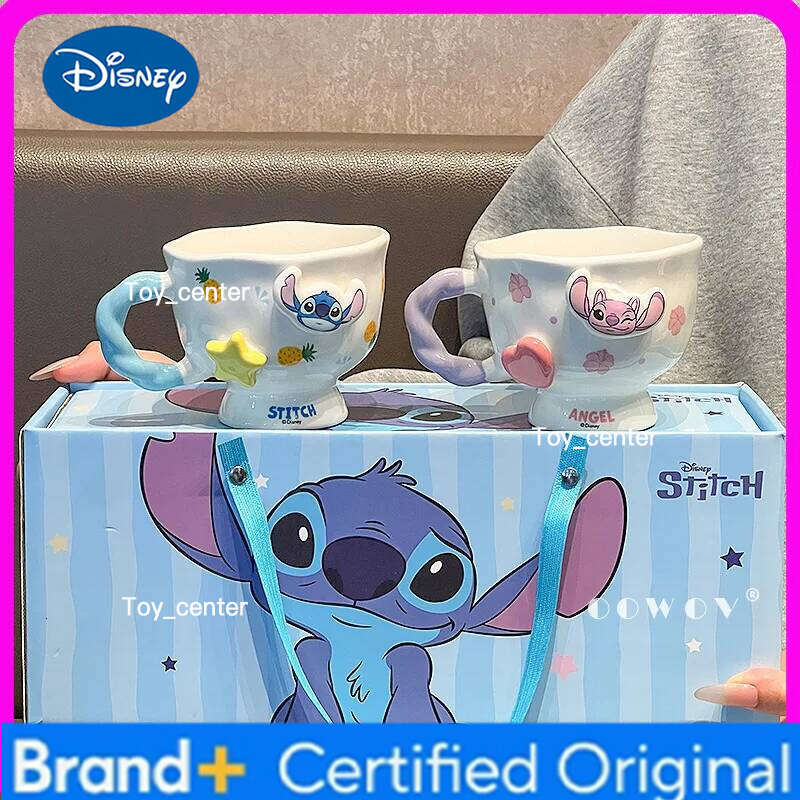 Disney Stitch Mug Women'S Coffee Couple Water Cup Box Christmas Birthday Gift H2602051