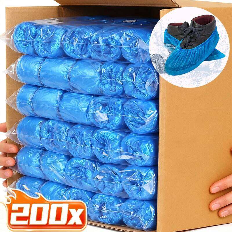 Wholesale Disposable Covers Plastic Waterproof Anti-slip Booties Home Travel Hotel Non-woven Shoe Cover Supplies S260204 735