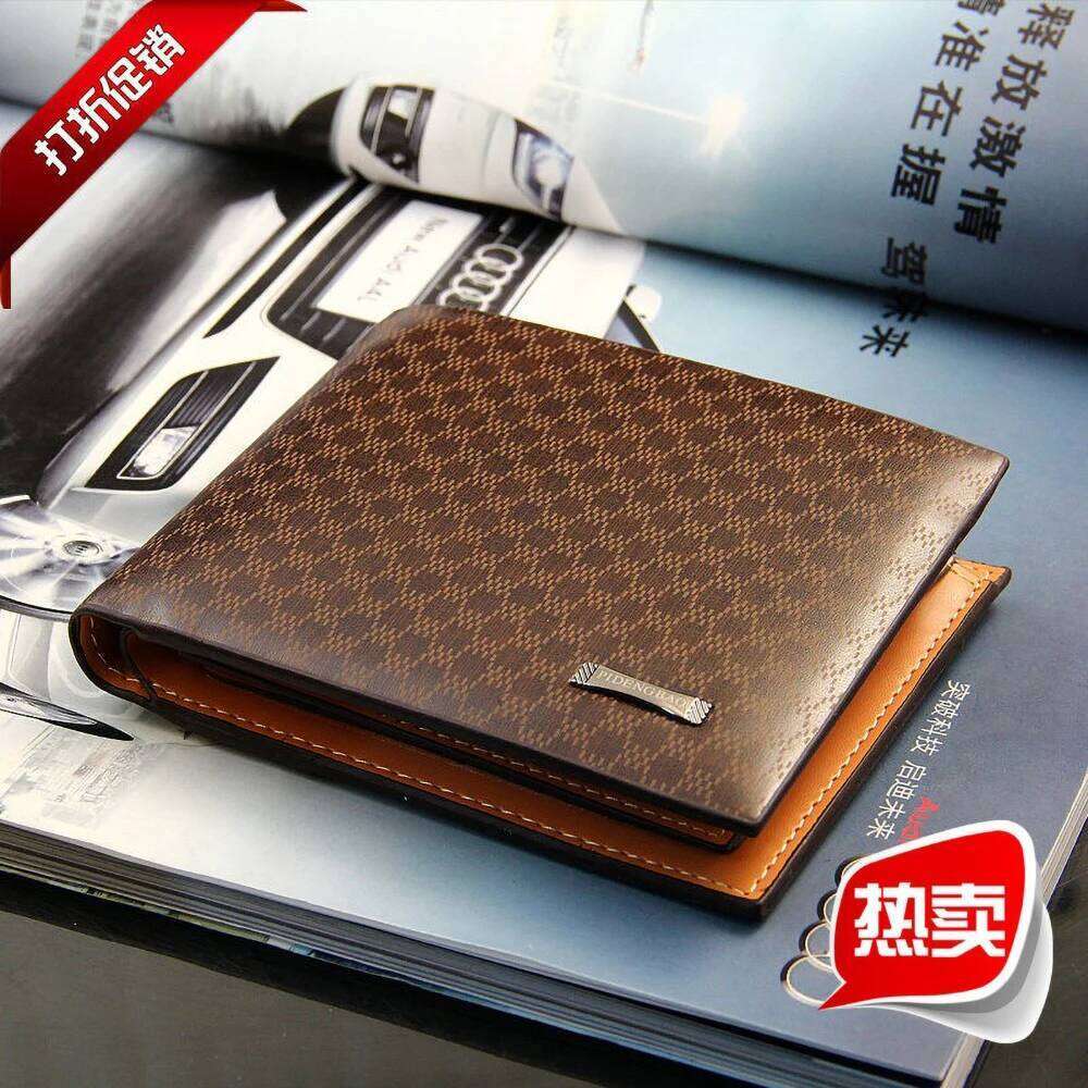 Baellerry Men's Short Vintage PU Wallet Slim Front Pocket Zipper 6+ Card Slots RFID Blocking Z260205