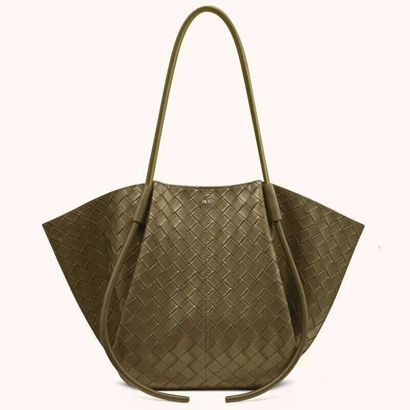 JW PEI Tote Genuine Leather, Versatile, Handbag, Wing Large Capacity, Underarm Bag, Women's Shoulder Bag Suotong26205