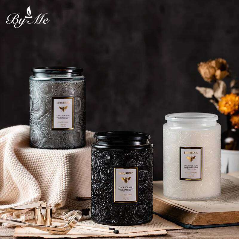 Embossed cup essential oil with hand gift bedroom household smokeless scented candle H260205
