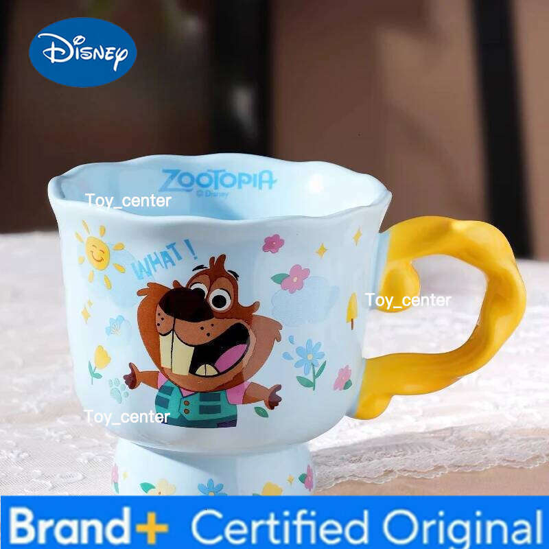 Disney Zootopia2 Cartoon Anime Couples Mug Cute Ceramic Tea Coffee Printing Milk Cup Set Home Decoration Kawaii Gift for Girls H2602051