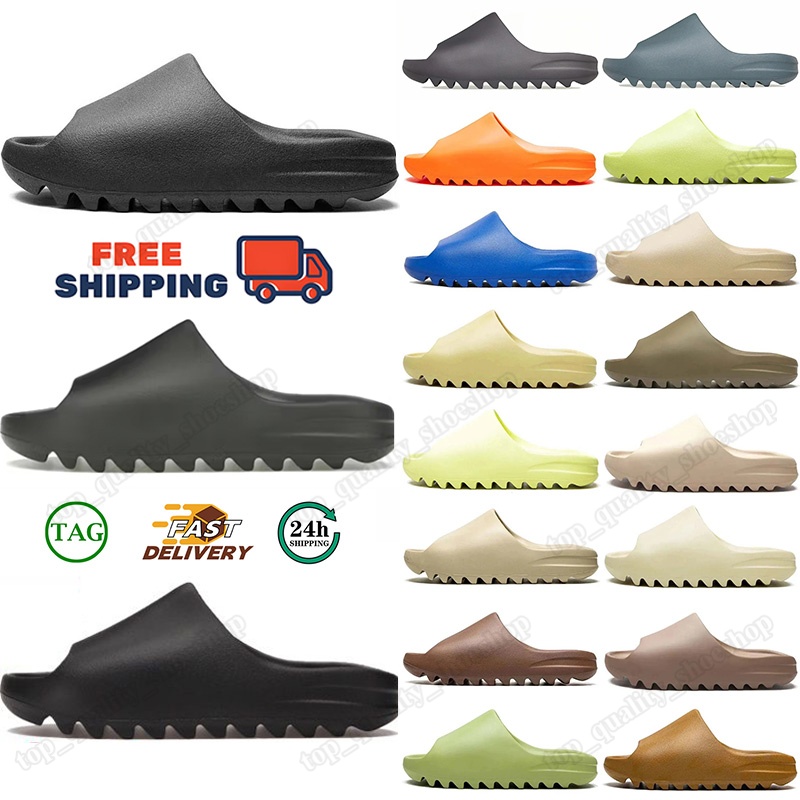 Free SDesigner Men Women Slides Slippers Sandals Cinder Bone Resin Stone Sage Slate Grey Vermilion Slide Slipper Mens Womens Shoes Summer Beach Slippers