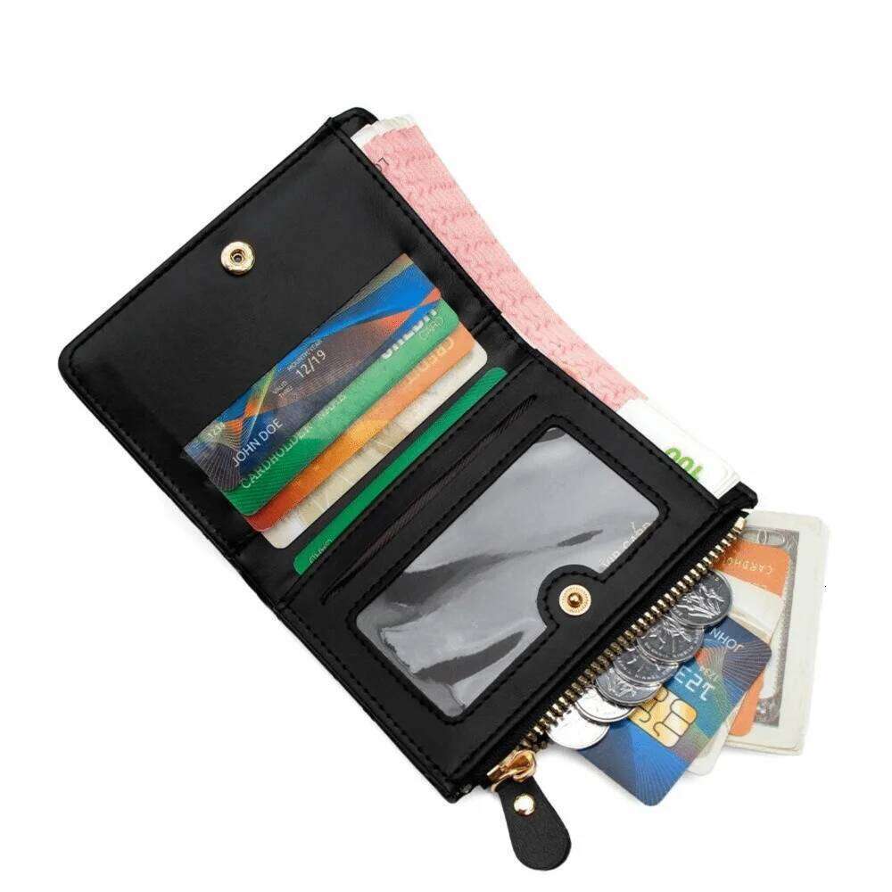 Fashion Multi-card Slots Women's Short Wallet Leather Crocodile Print Coin Purse Waterproof Solid Color Card Storage Bag Z260205