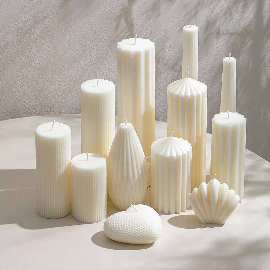 1pcs style cylindrical smokeless candle for wedding, party, birthday Nordic home decoration, bedroom S260204