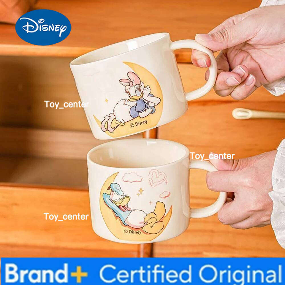 Disney Cartoon Cute Porcelain Mugs Creative Handgrip Ceramic Household Drinkware 350ml Breakfast Milk Coffee Mug Cups H260205