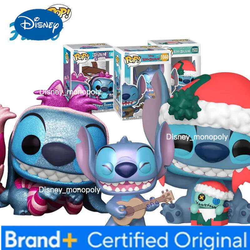 Disney Funko Pop Original Lilo Stitch STITCH UHWRAPPING GIFT Anime Figure Statue/action Model Toys Gifts for Festival H260205