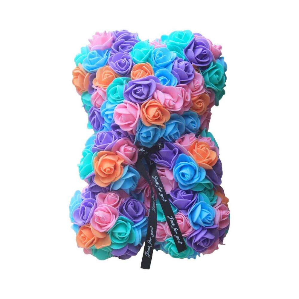 Dropshipping 25cm Rose Teddy Bears Artificial Flower Bear Of Roses For Women Valentine's Wedding Birthday Christmas Gifts 2026 S260204