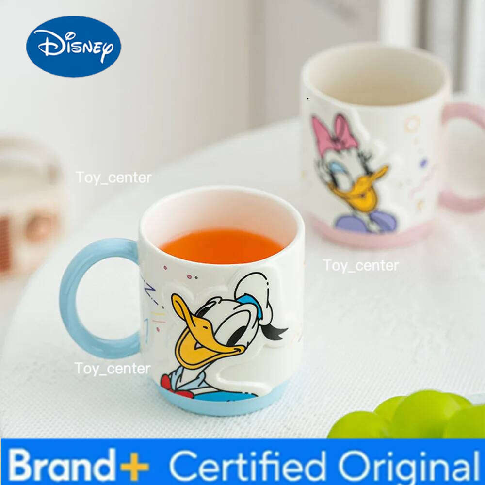 Disney New Donald Daisy Duck Two Colorful Water Cute Cups Cartoon Style Mug Home Office Daily Use Cup Set H260205