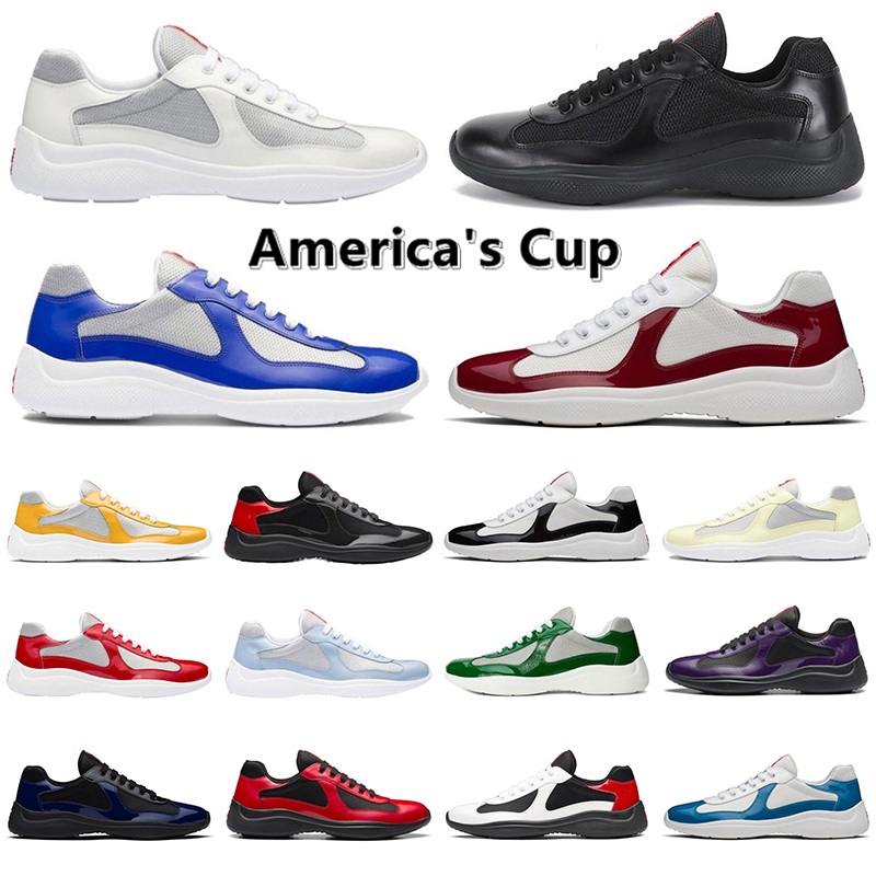 Designer America's Cup Casual shoes for Men Women Trainers Sports Sneakers All Black White Black Gym Red Grey Purple Mint Green Triple Black University Red