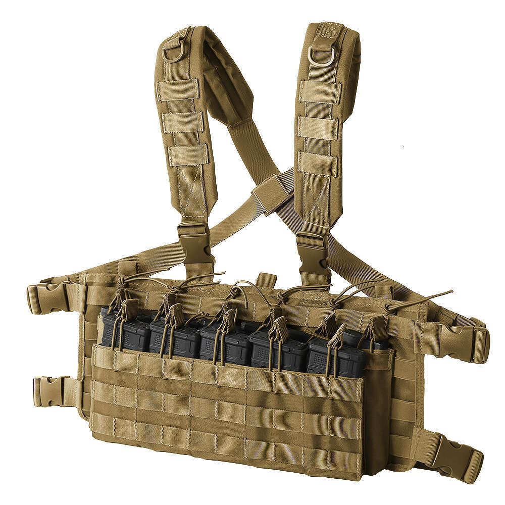 Realistic CS Field Lightweight Tactical Quick Release Belly Men's Multifunctional Magazine Pouch Vest Bulletproof Outdoor Camouflage Outdoor Equi