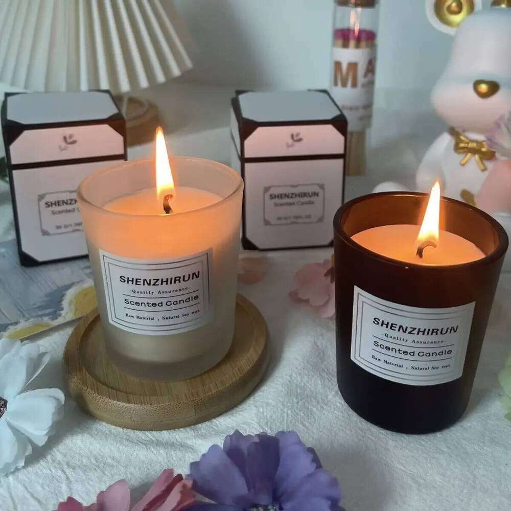 Nordic Style Ins Aromatherapy Mini Fragrance Candles Home Indoor Desktop Decoration Soy Wax Smoke-free Souvenirs H260205