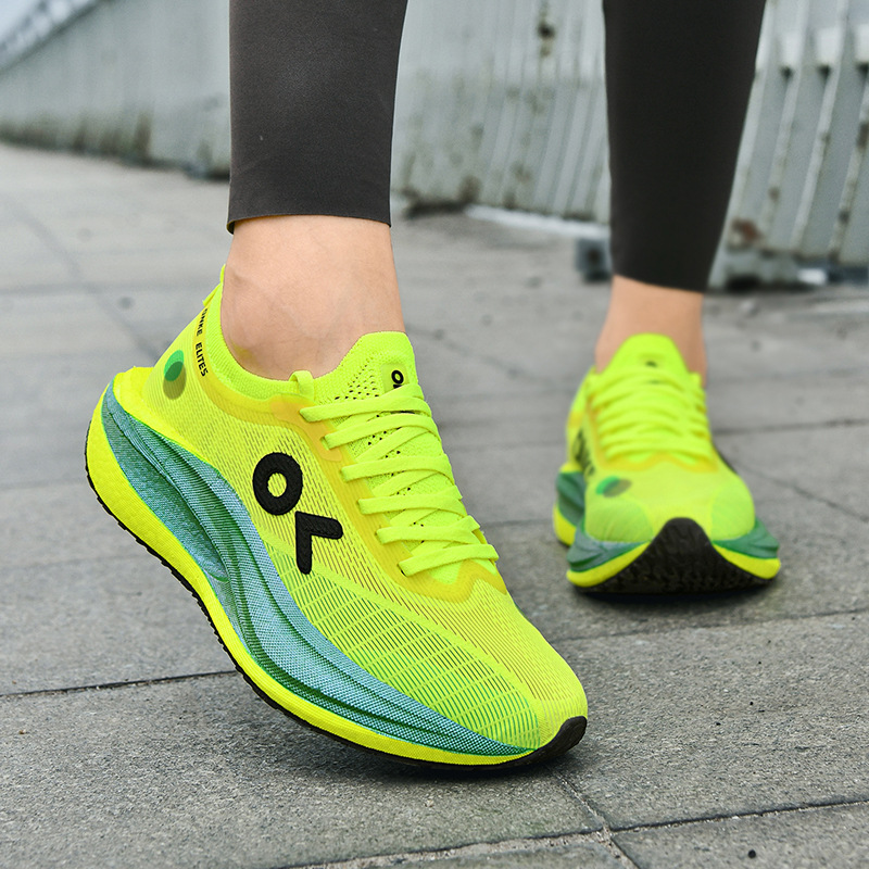 New design ONKE summer new model breathable carbon plate running shoes with anti-slip and wear-resistant cushioning feature for sports. Free shipping