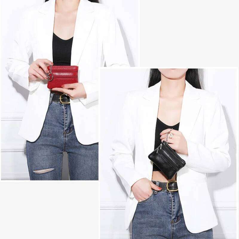 Women Short Zipper Wallet Multi-functional Coin Purse Small Bag Money Bags Leather Key Holder Mini Wallets Z260205
