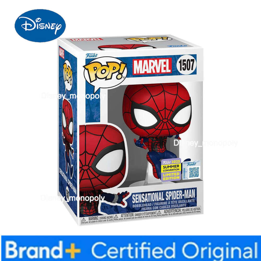 Disney Funko Pop Comics & Superheroes Sensational Spider-Man 2025 Summer Convention Limited Edition Toys for Boys Gift Collectible H260205