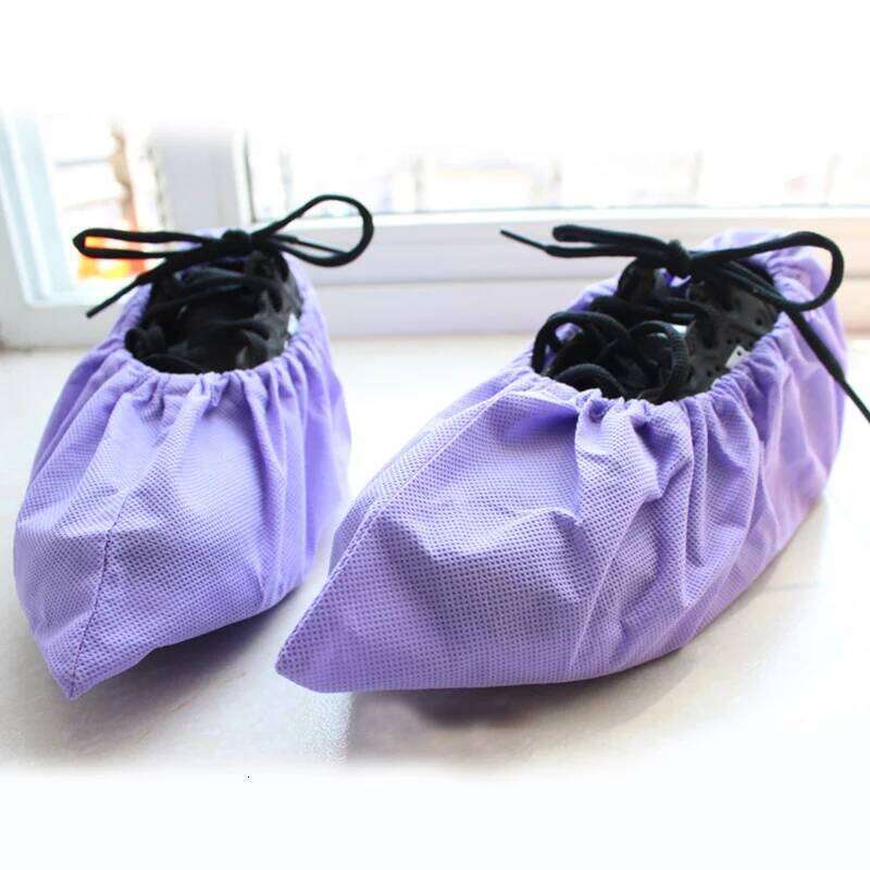 Reusable New Non-woven Shoe Cover Household Thick Washable Shoes Covers Non-slip Non-disposable Guests Family Tools S260204