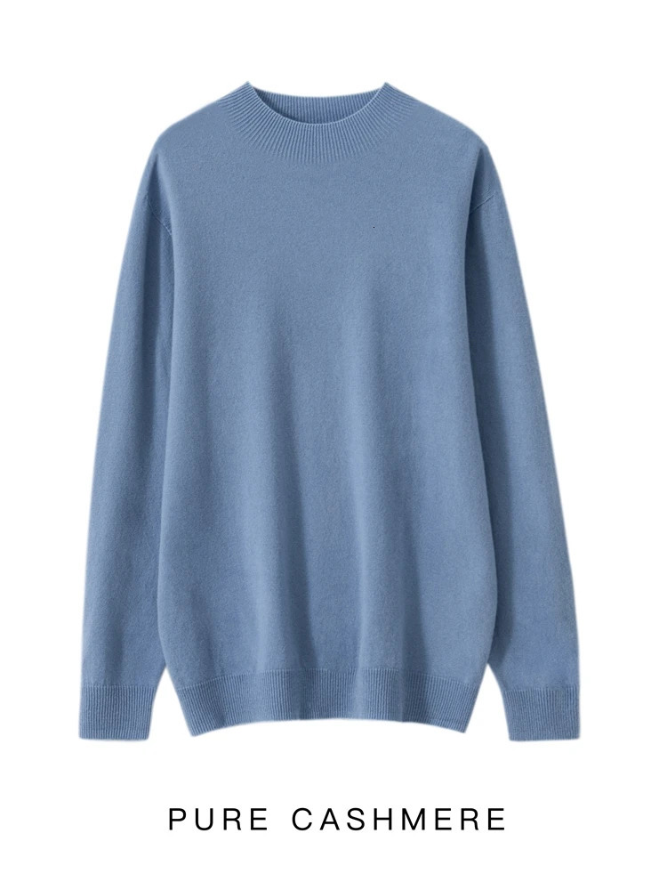 Mens 100 Merino Wool Mock Neck Pullover Soft Warm Jumpers Quality Cashmere Sweater Casual Smart Knitwear Basic Tops Clothi260127 - view 3