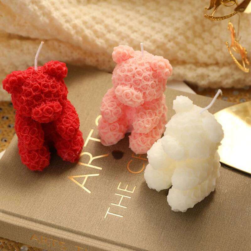 Rose Bear Home Fragrance Premium Atmosphere Birthday Gift Aromatherapy Candles S260204