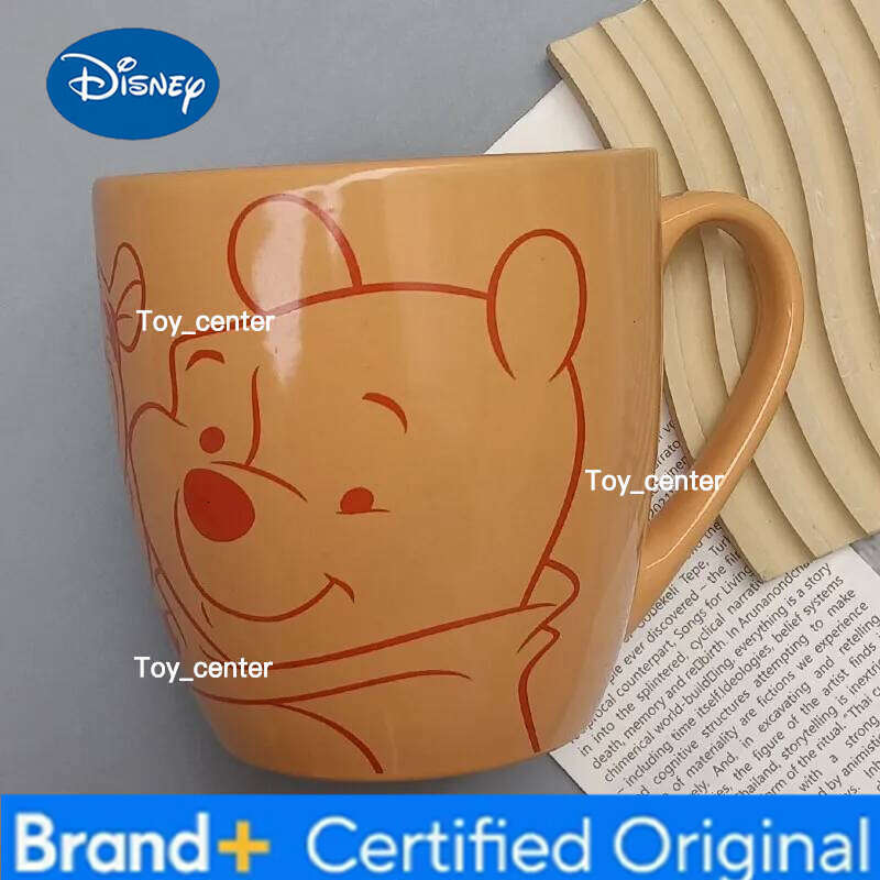 Disney Cute Mickey Mouse Winnie the Pooh Ceramic Mug - Perfect for Breakfast Milk Home & Office Use 600ml H260205