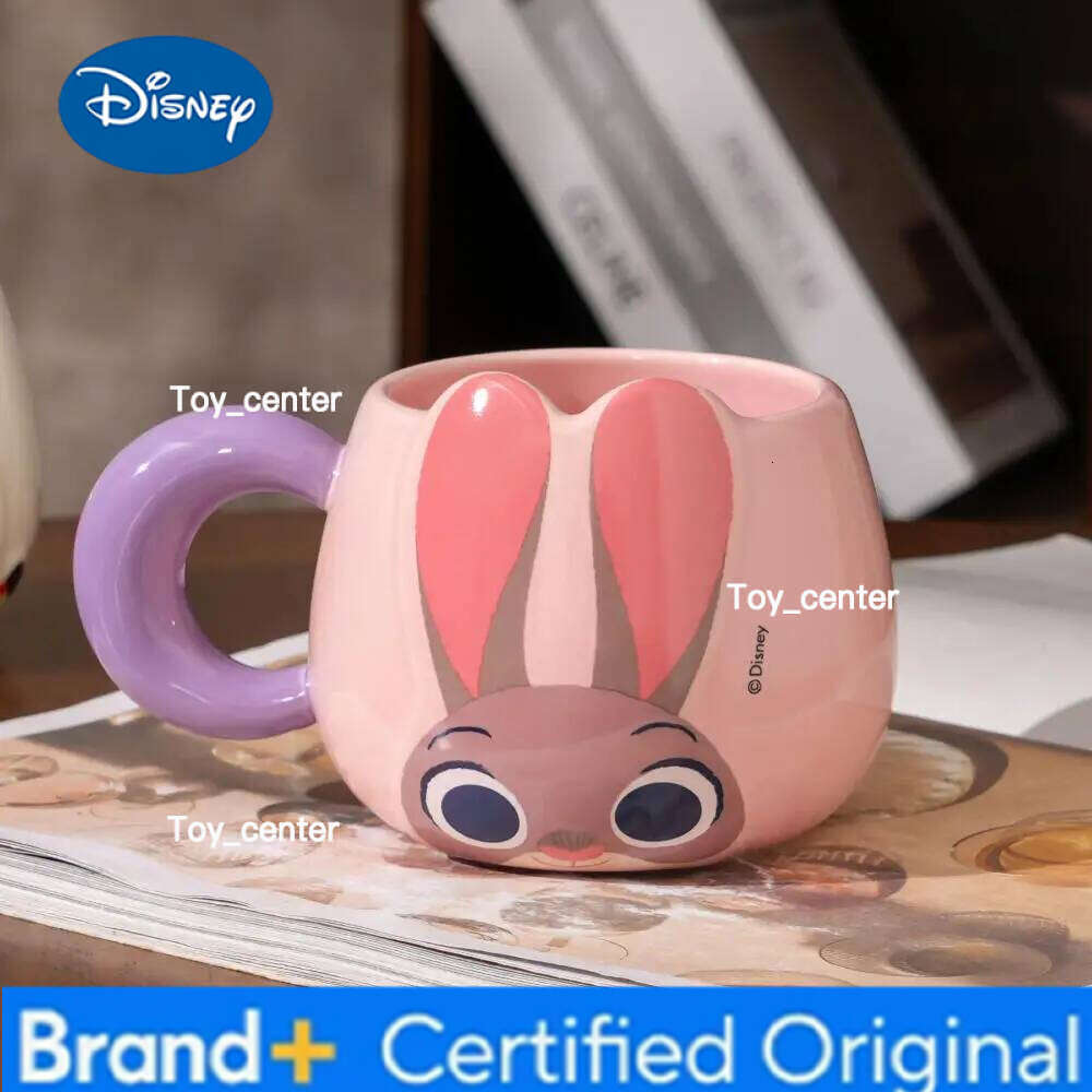 Disney Kawaii Zootopia 2 Anime Hobby Judy Hopps Nick Wilde Cartoon Ceramic Shaped Cup Household Mug Birthday Gift H260205
