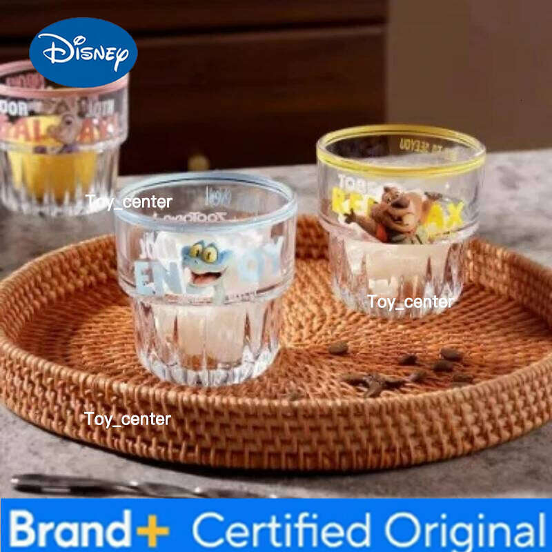Disney Zootopia2 Cartoon Anime Cute Set Judy Nick Coffee Milk Wine Cup Household Glass Drinkware Gift for Girls H260205