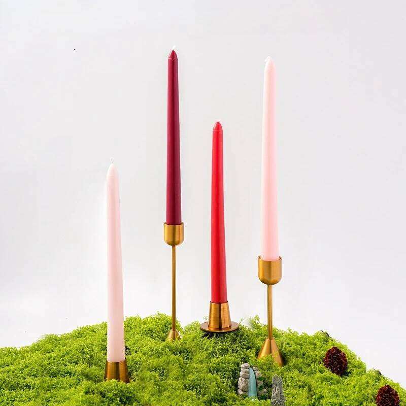 25CM 10-Inch Tapered Colorful Long-Stem Candles for Weddings Banquets Romantic Ambience Elegant Event Table Centerpieces S260204