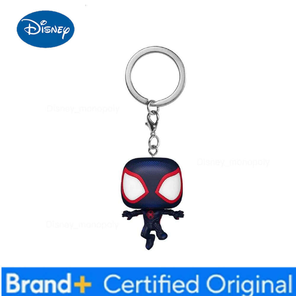 Disney Keychain Spider-Man Peter Parker Mysterio GWEN Deadpool Venom Vinyl Action Figures Toys H260205