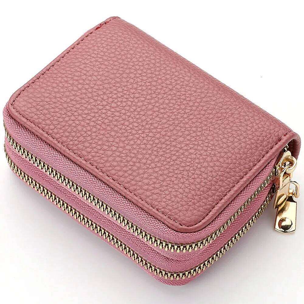 Women Short Style Lychee Pattern Fashion Large Capacity Multi Card Slot Coin Purse With Zipper Z260205