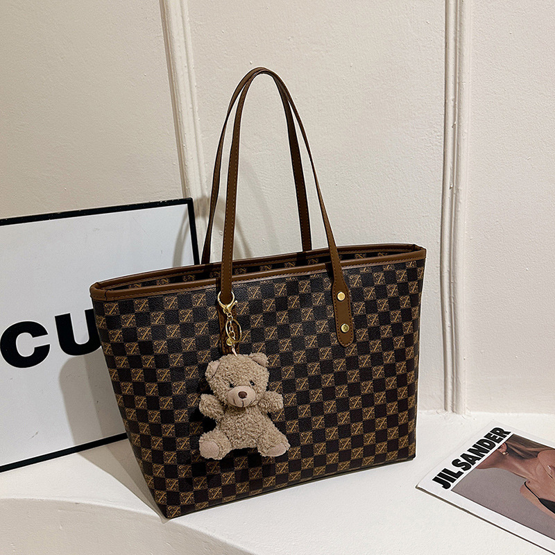 free shipping design bag 2026 Women's Retro Fashion Tote Stylish Large Capacity Shoulder Bag, Spacious Casual Purse