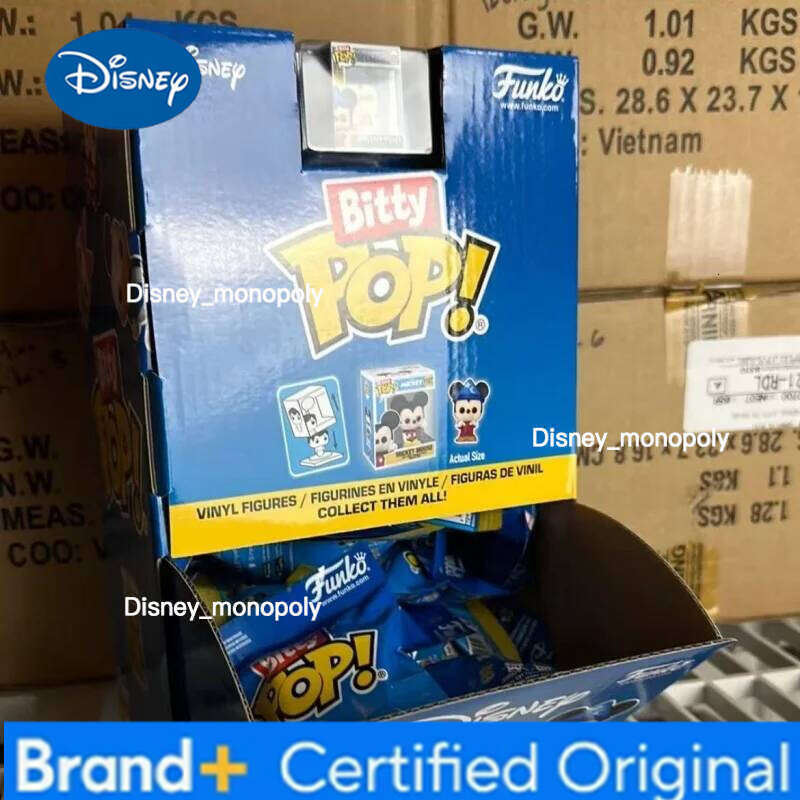 Disney Funko Pop Bitty Blind Mini Action Doll Model Mickey Minnie Donald Duck Collect Decoration Lucky Mysteriou Box Toy H260205