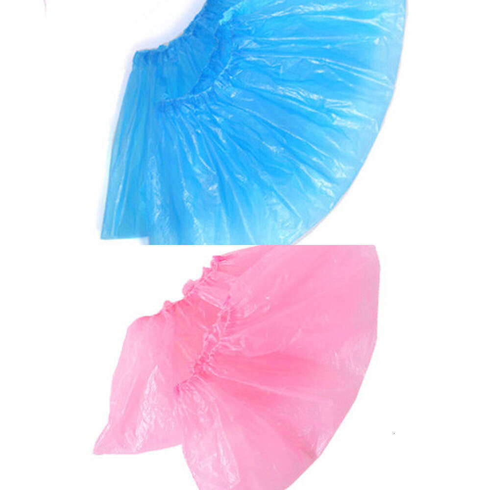 100pcs Shoe Disposable Waterproof Dustproof Thickened Plastic Cleaning Overshoes One Size Foot Cover For Home S260204 c43