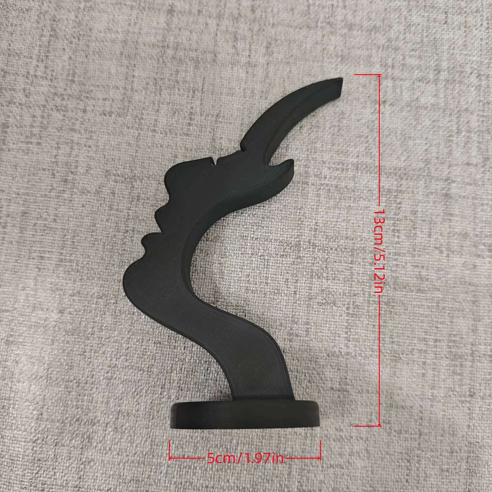 Human Face Eyeglass Holder Stand Secure & Artistic Storage Solution Elevate Desk or Nightstand Decor Practical Minimalist S260204