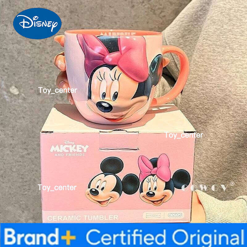 Disney Minnie Mickey Girl Anime Cartoon Cup Creative Pattern Couple Milk Drinking Coffee Ceramic Mug Birthday Gifts H260205