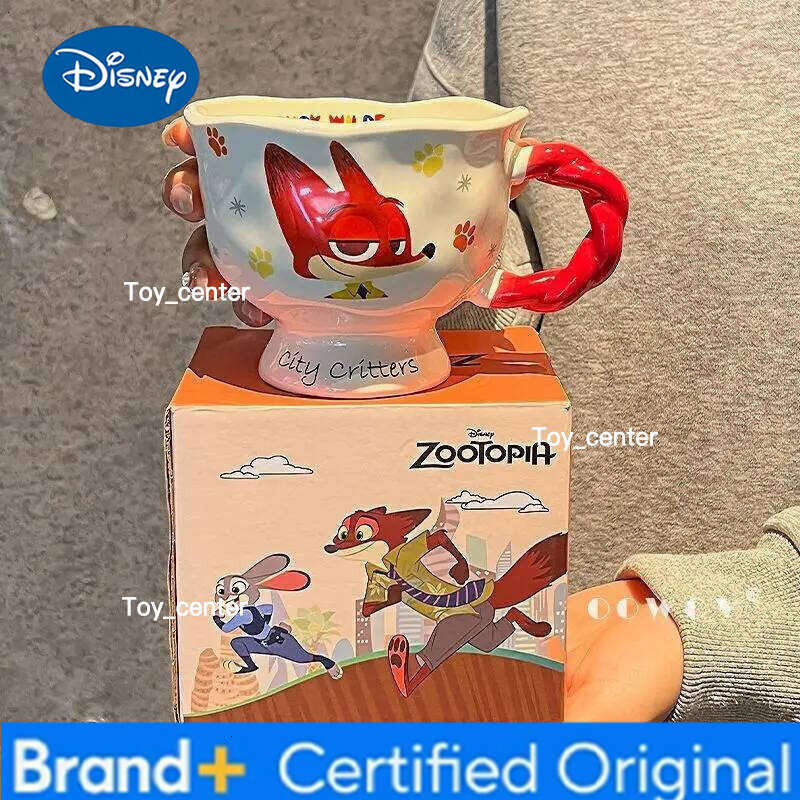 Disney Zootopia Judith Nick Mug Women'S New Cartoon High Beauty Office Coffee Cup Couple'S Holiday Birthday Gift H260205