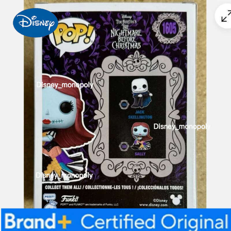 Disney The Nightmare Before Sally Genuine Funko Pop Action Model 1605 Vinyl Sculpture Doll Christmas Festival Gift H260205