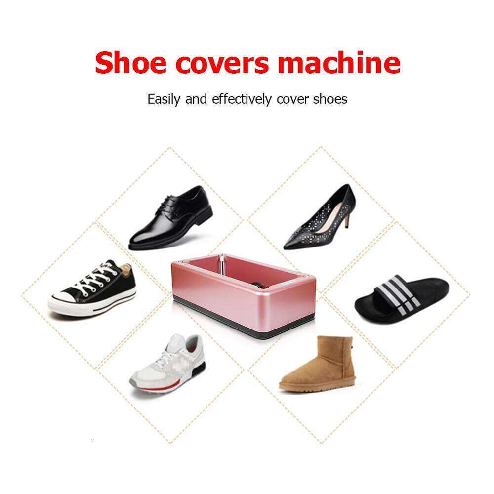 Machine 100Pcs Disposable Covers Portable Automatic Shoe Cover Dispenser for Indoor Rainy Floor S260204