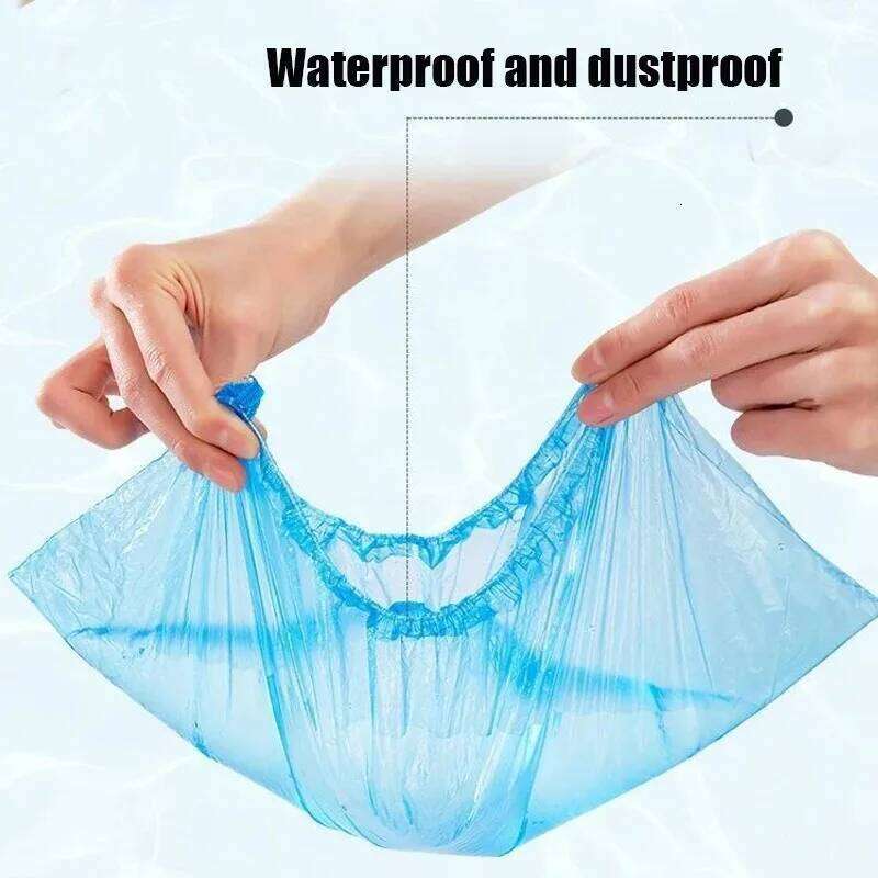 Disposable waterproof shoe covers, rainy day thick long tube farming boots, outdoor drifting plastic boots wholesal S260204